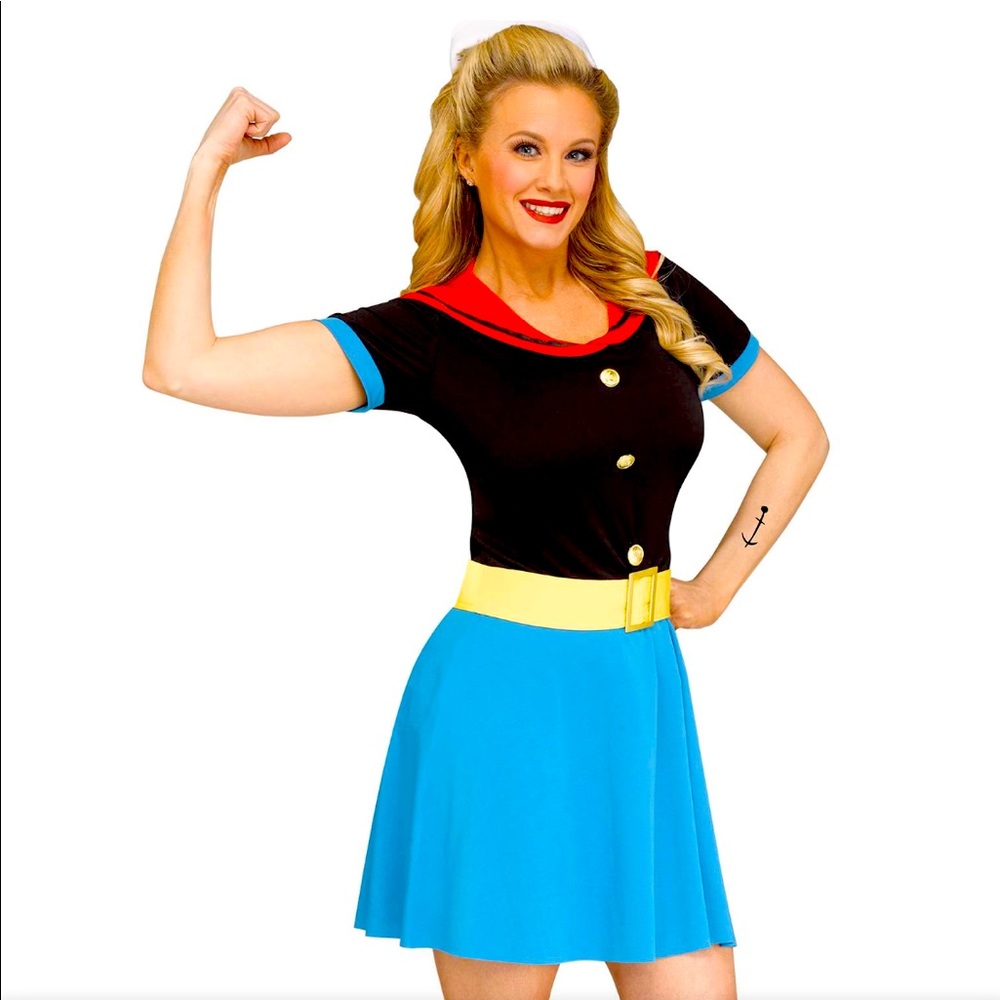 Adult Women's Popeye Halloween Costume